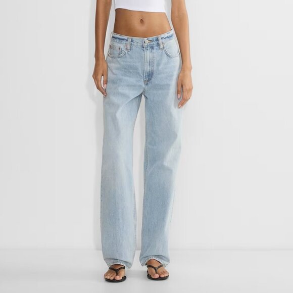 Aritzia Denim - Denim Forum The 90's Iggy Lo-Rise Baggy Jean Light Blue Wash Size 24
